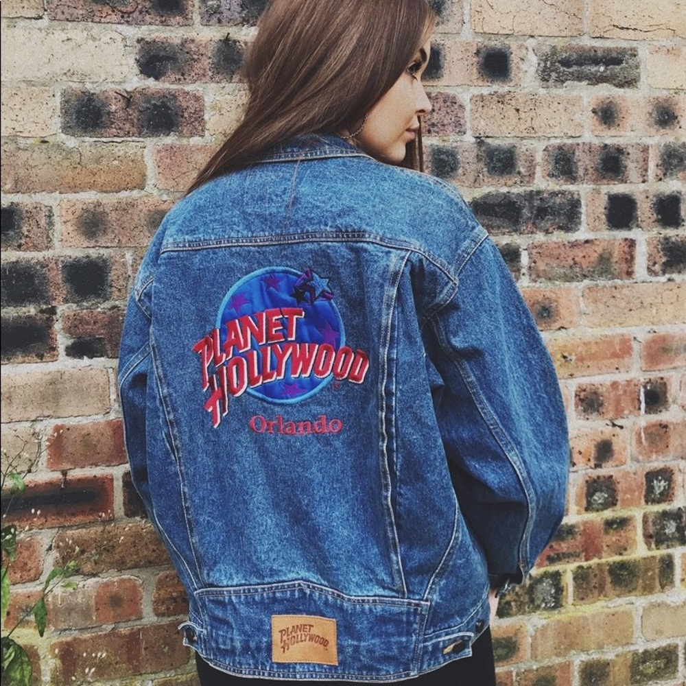 Vintage Planet Hollywood Jean Jacket